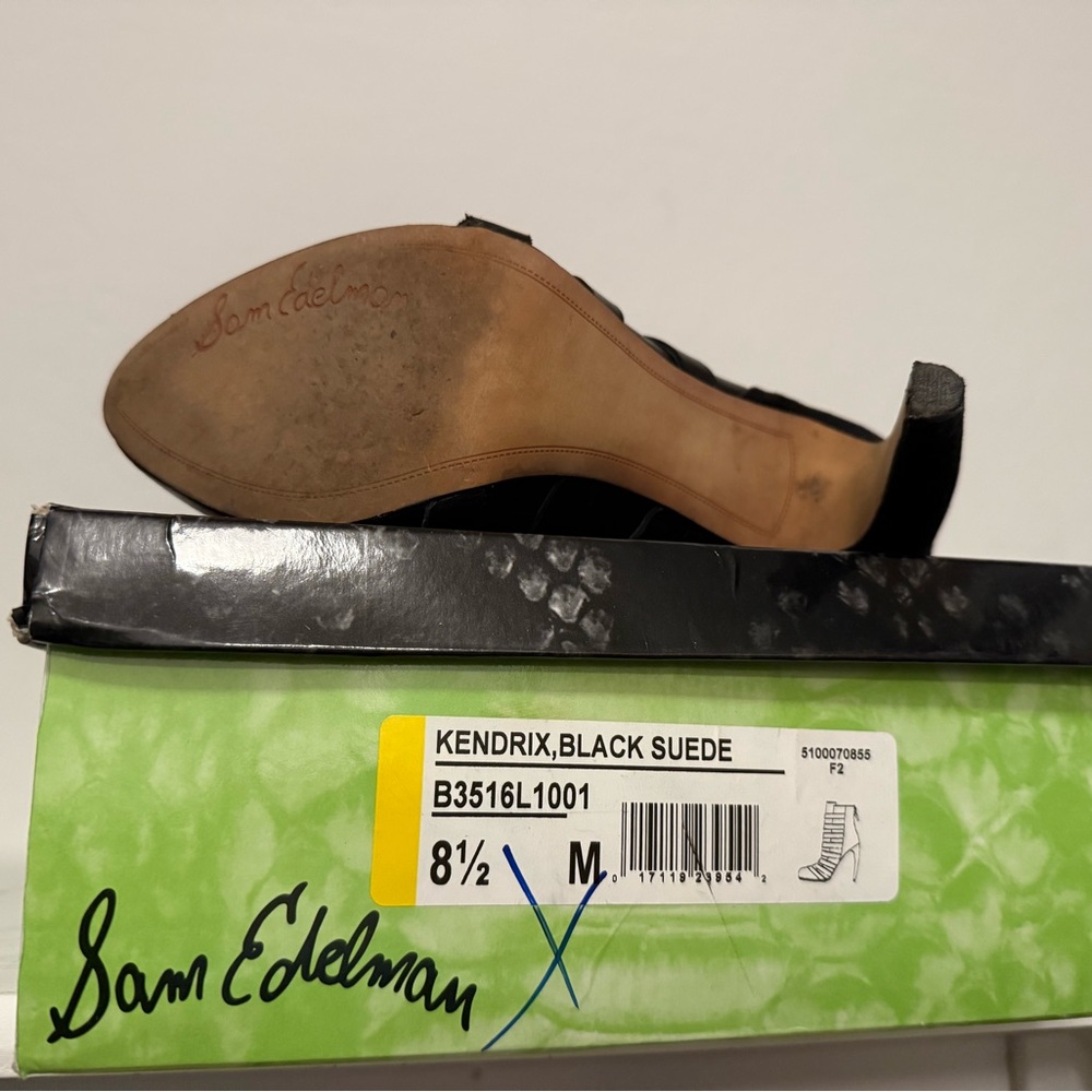 Sam Edelman Black Suede Heels